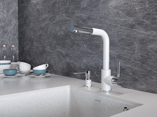 Смеситель для кухни Paulmark KASSEL Ka214311-328 на раковину бежевый - фото 2